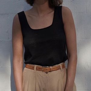 St. Agni Maria Linen Knit Singlet